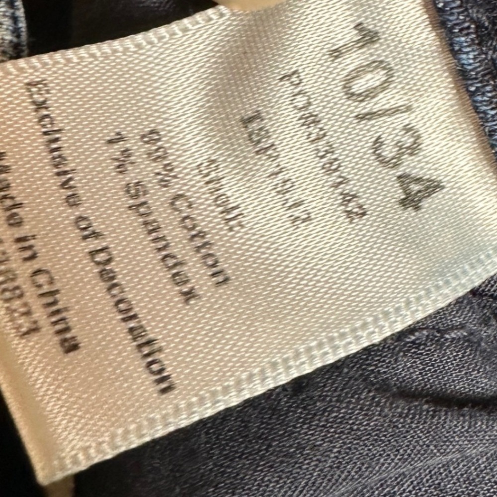 Idyllwind Miranda Lambert Blue Lace Up Front Flare Jeans Size 10/34 70s Western - Picture 9 of 10